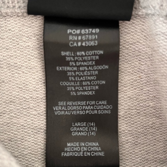 USC Girls Sweatshirt Large 14 Gray Long Sleeve Hooded Heart lightweight - Picture 5 of 5